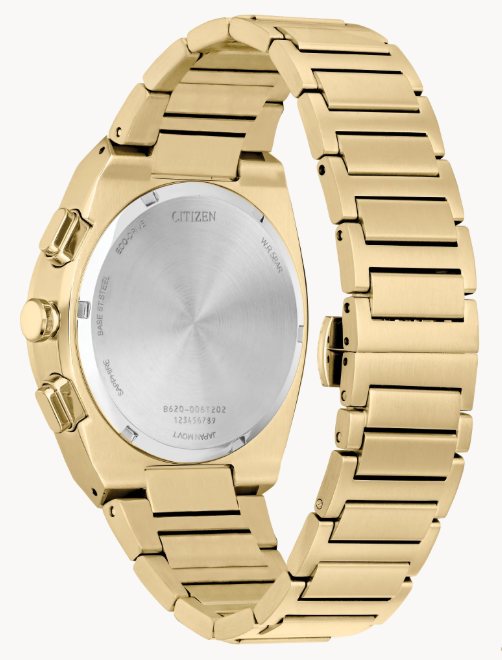 CITIZEN ゴールド ラジオコントロール置時計 CITIZEN Independent 1481010 Gold 6038-L16304TA Black Dial Quartz