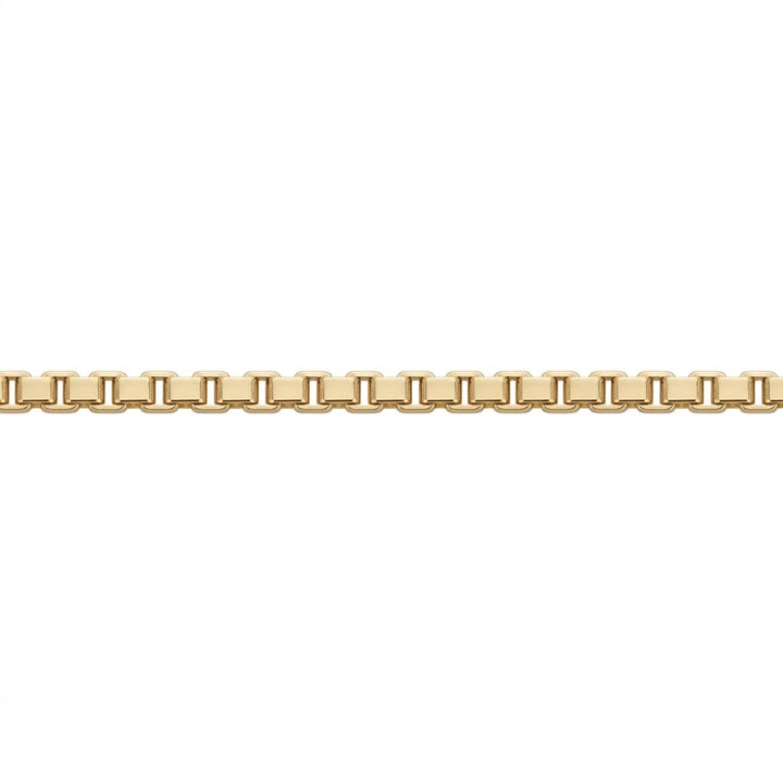 Ultra-Light Box Chain Necklace | 10K Yellow Gold | 18-Inch Box Chain | Lightweight Everyday Gold Necklace - Brownee Jewelers