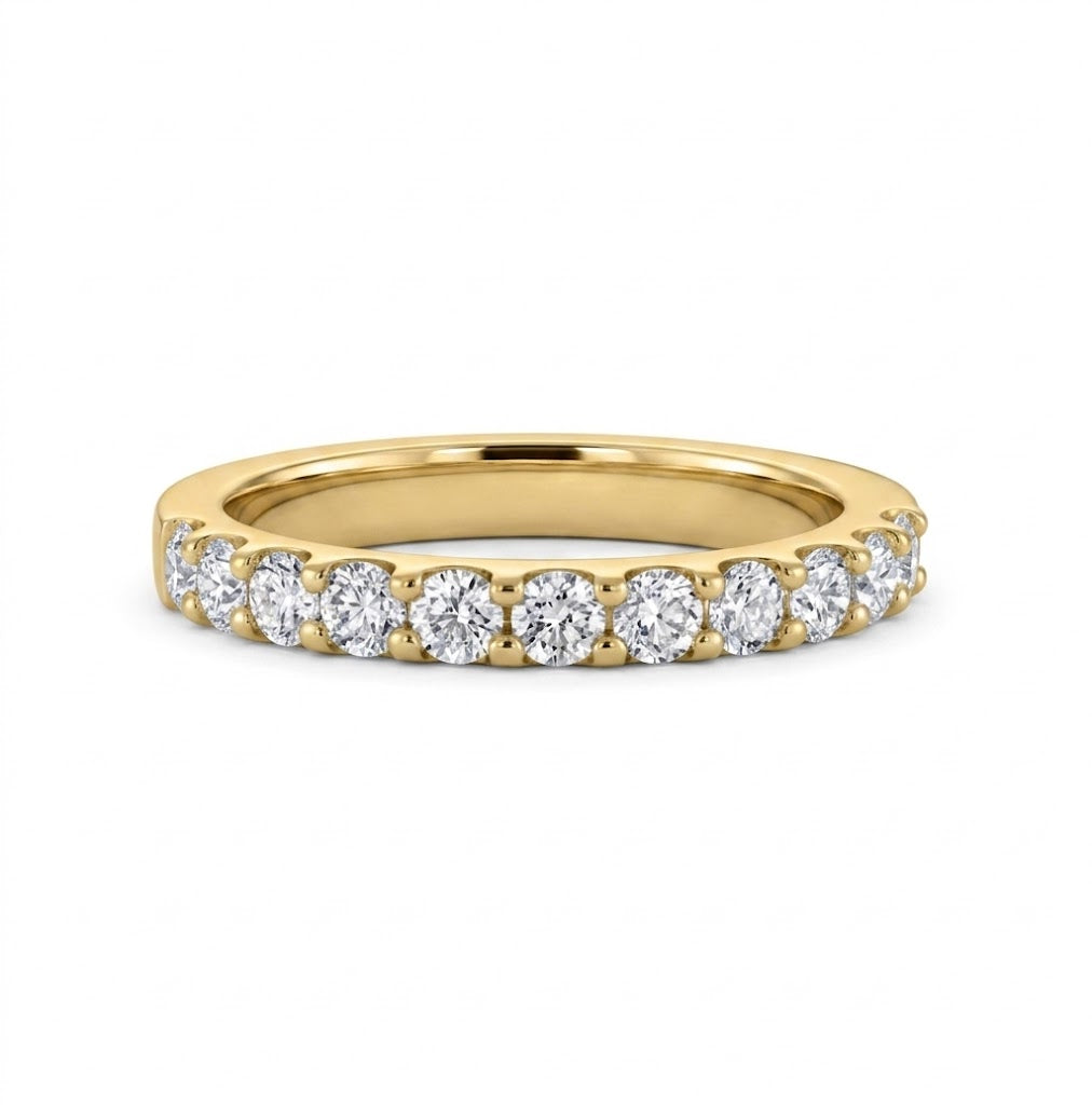 Round Diamond Shared-Prong Wedding Band | 14K Yellow Gold | .50 CTTW | RB6209-050YD - Brownlee Jewelers
