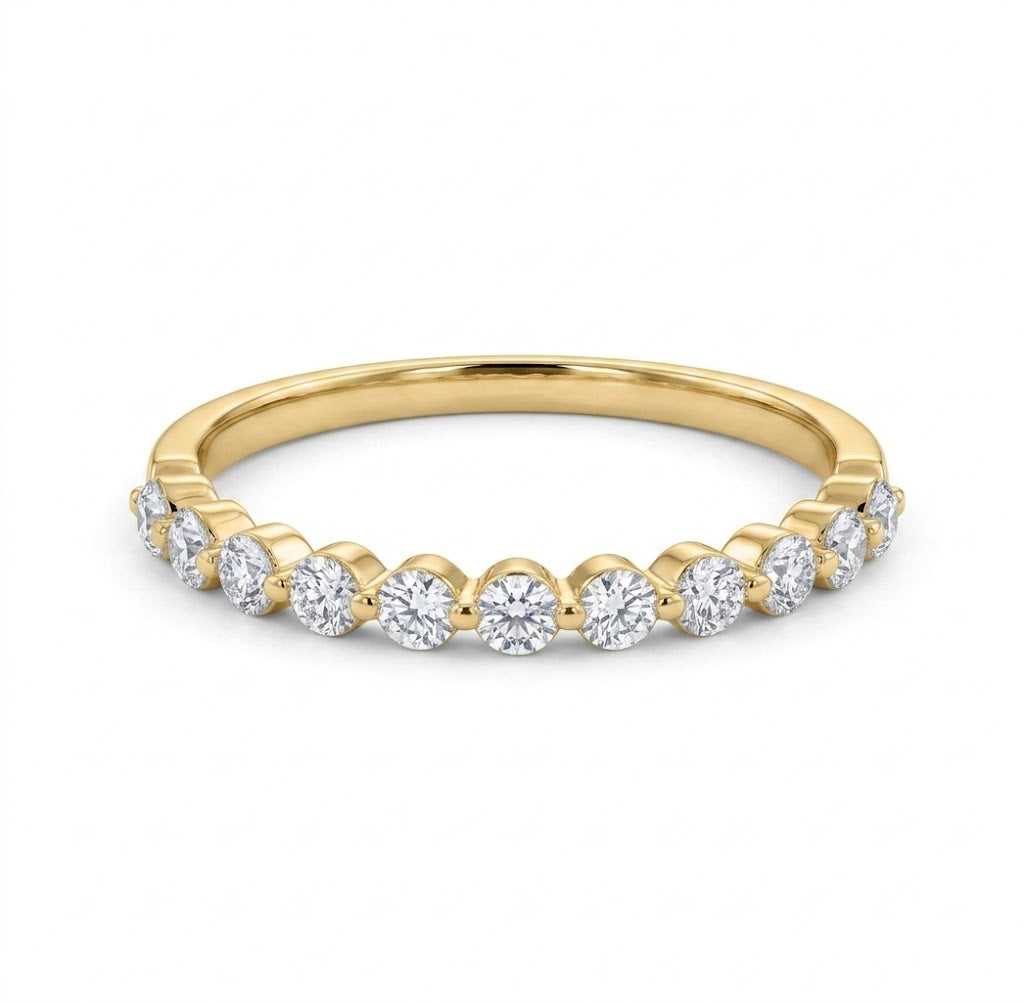Round Diamond Wedding Band | 14K Yellow Gold | 0.50 CTW | R6224-050YD - Brownee Jewelers