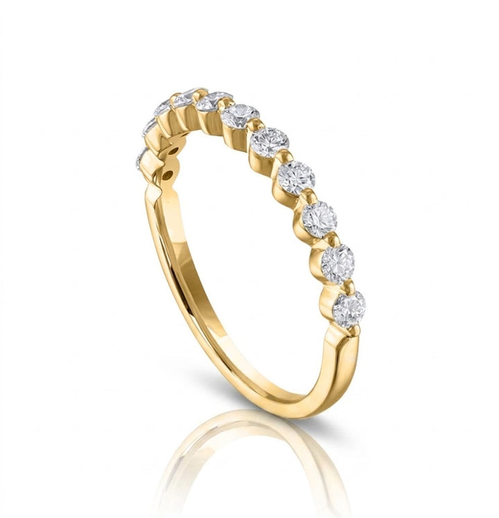 Round Diamond Wedding Band | 14K Yellow Gold | 0.50 CTW | R6224-050YD - Brownee Jewelers