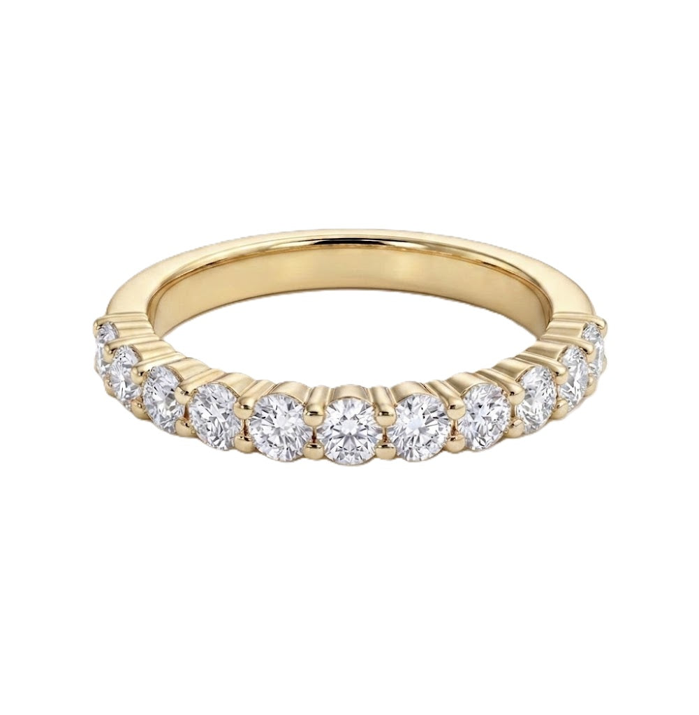 Round Diamond Pavé Wedding Band | 14K Yellow Gold | 1.00 CTW | R6223-100YD - Brownee Jewelers