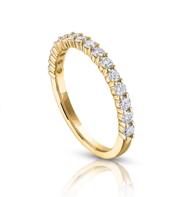 Round Diamond Pavé Wedding Band | 14K Yellow Gold | 0.50 CTW | R6223-050YD - Brownee Jewelers