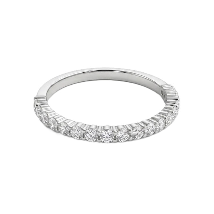 Round Diamond Pavé Wedding Band | 14K White Gold | 0.33 CTW | R6223-033WD - Brownee Jewelers