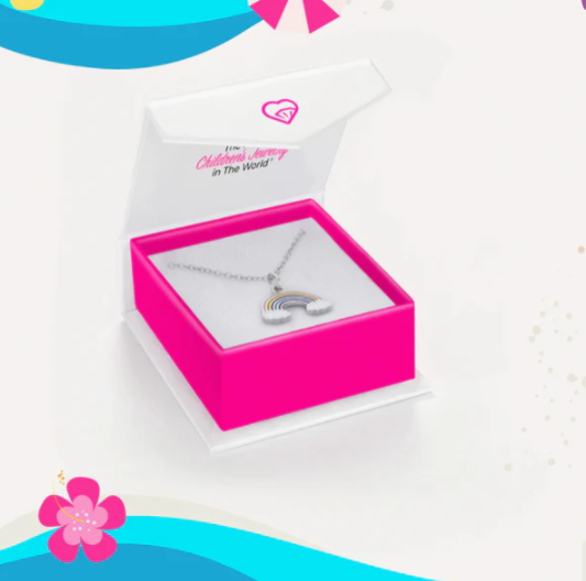 RAINBOW ENAMELED NECKLACE