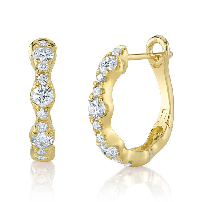 Diamond Hoop Earrings