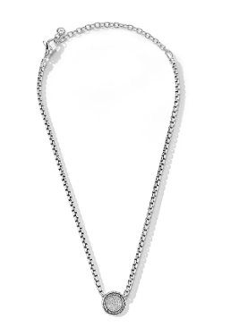 Sterling Silver Diamond Pendant 
