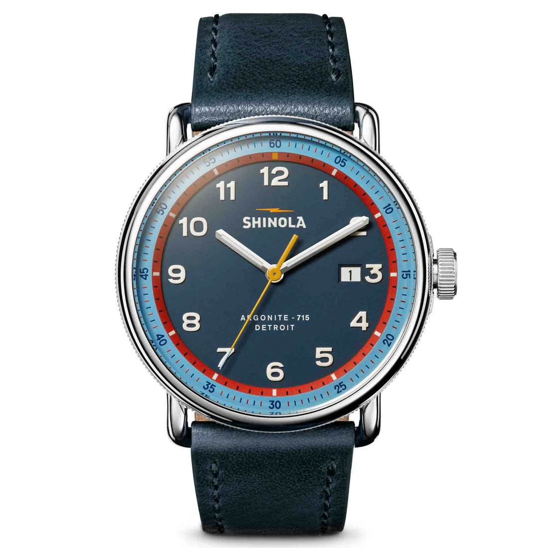 SHINOLA: CANFIELD NAVY LEATHER