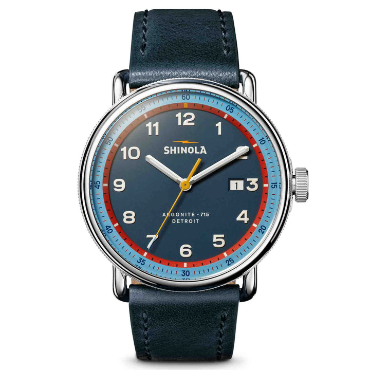SHINOLA: CANFIELD NAVY LEATHER