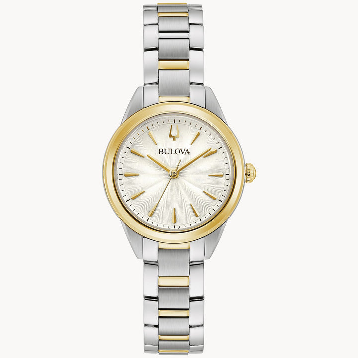 LADIES TWO TONE BULOVA WATCH
