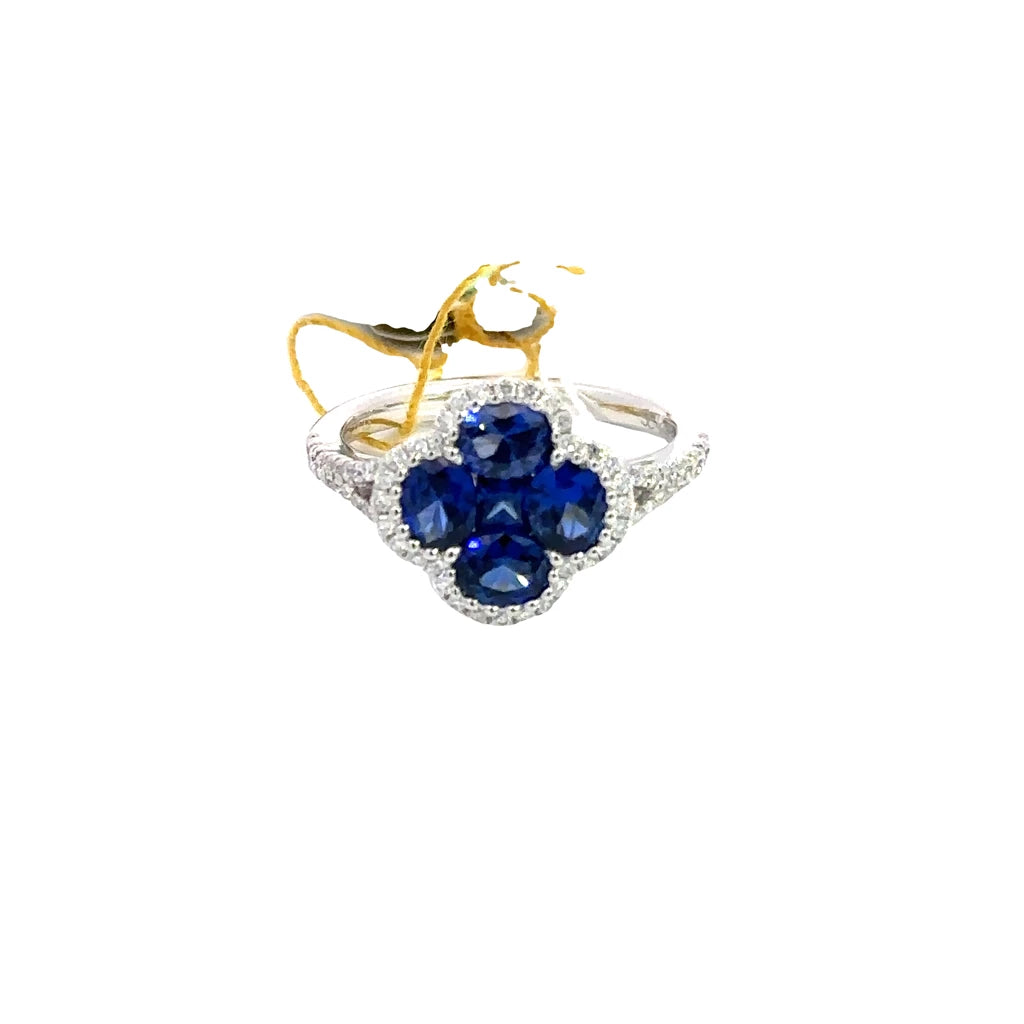 Blue Clover ring