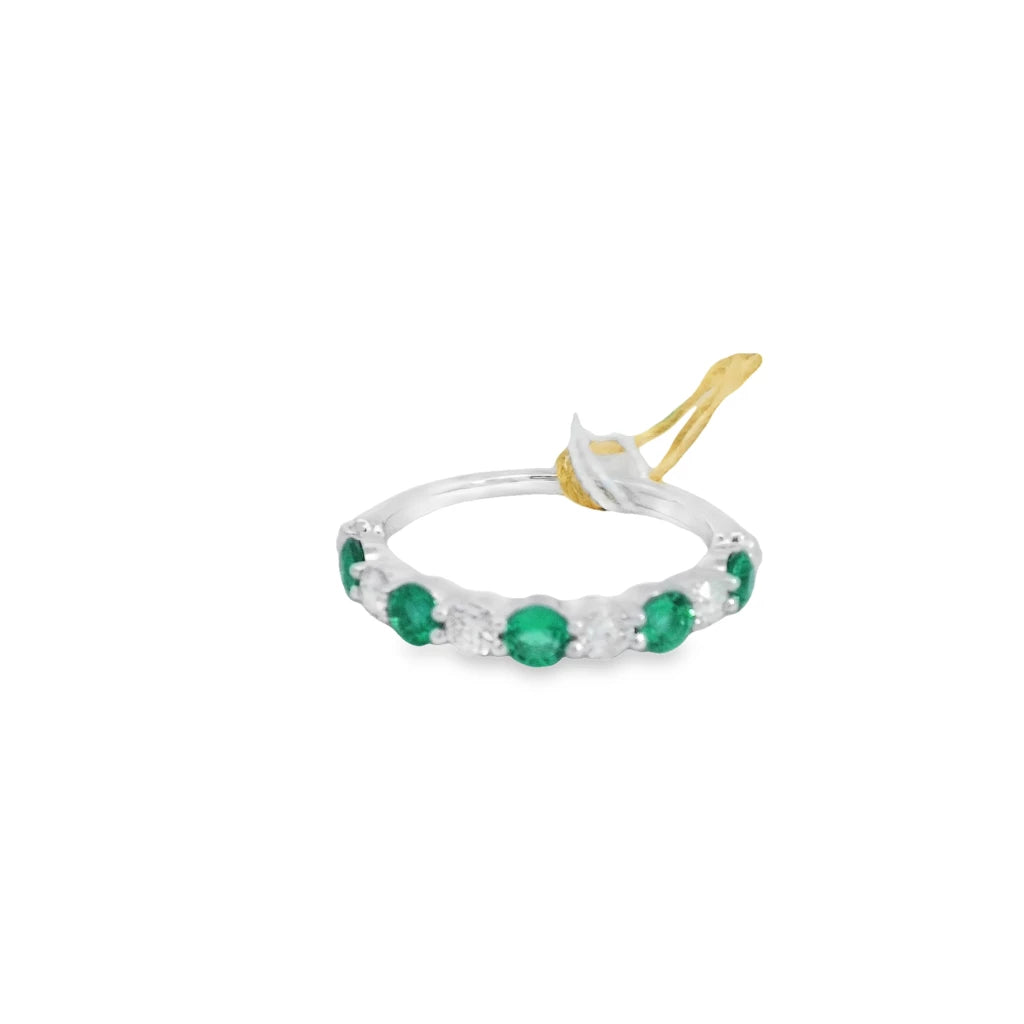 emerald and diamond alternating band LG