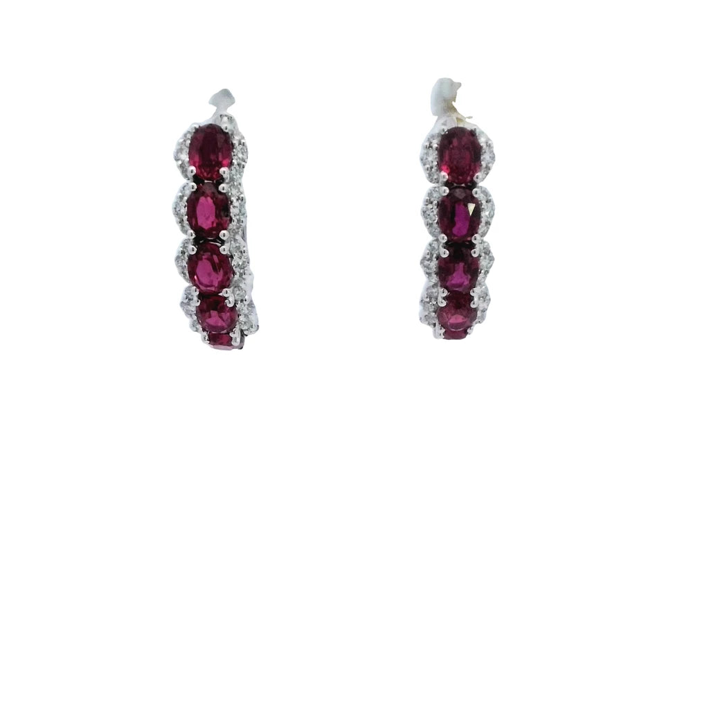 dangle ruby earrings 