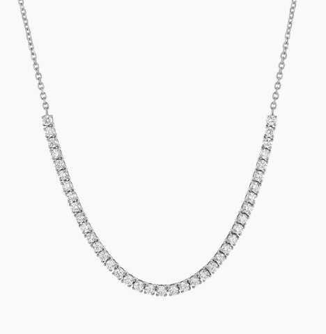 7 Carat Diamond inline Tennis Necklace 