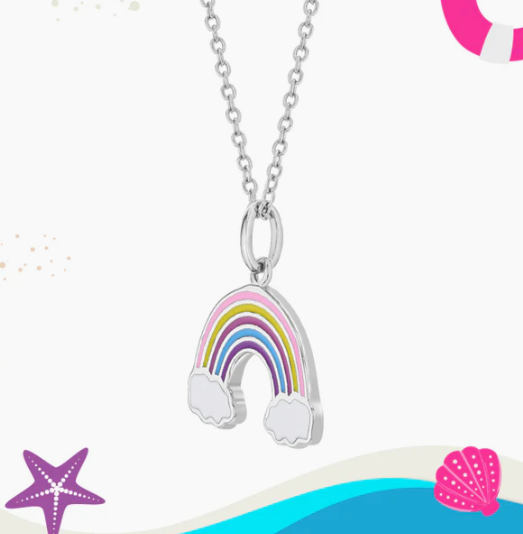 RAINBOW ENAMELED NECKLACE