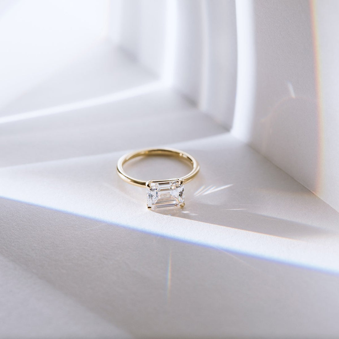 East-West Engagement Ring