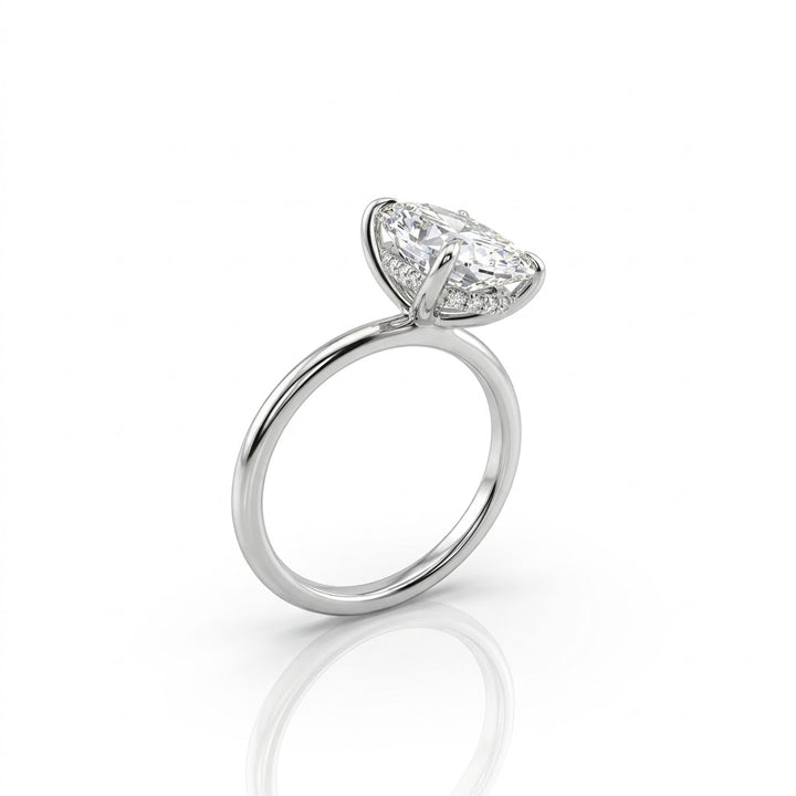 CUSHION LAB-GROWN DIAMOND ENGAGEMENT RING | 3.41CTTW | 14K WHITE GOLD | LGUDR03766Z300GW63 - Brownee Jewelers