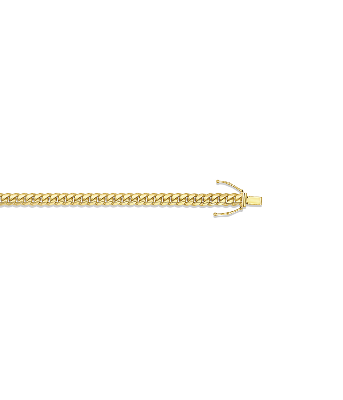 5mm Flat Miami Cuban Link Necklace | 10K Yellow Gold | 22 Inch | Box Clasp | 399-150-22 - Brownee Jewelers