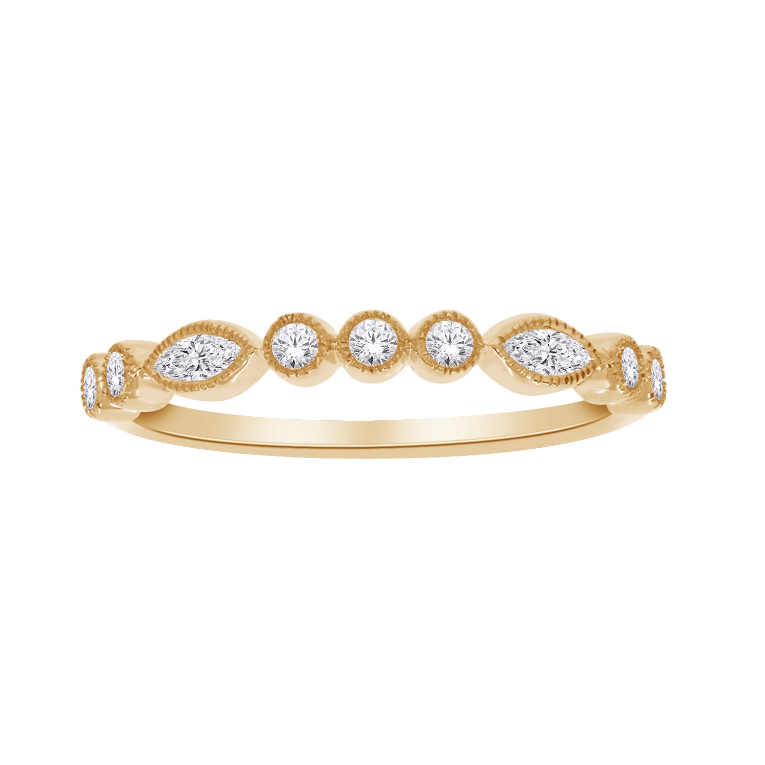 Marquise & Round Lab-Grown Diamond Alternating Band