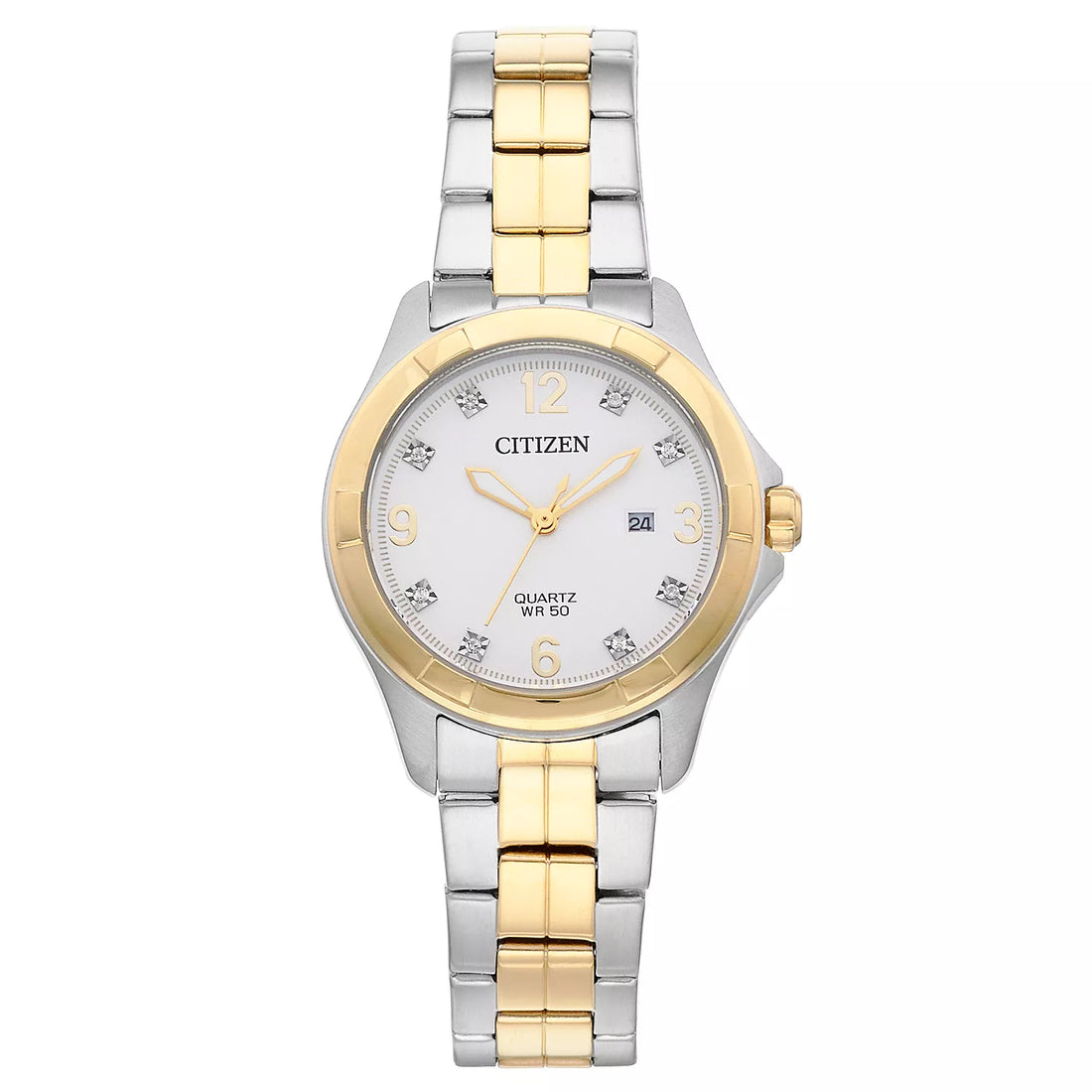 Citizen Ladies Two-Tone Stainless Steel with Silver Dial Watch