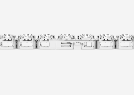 14K White Gold 1.00ct Lab-Grown Diamond Tennis Bracelet