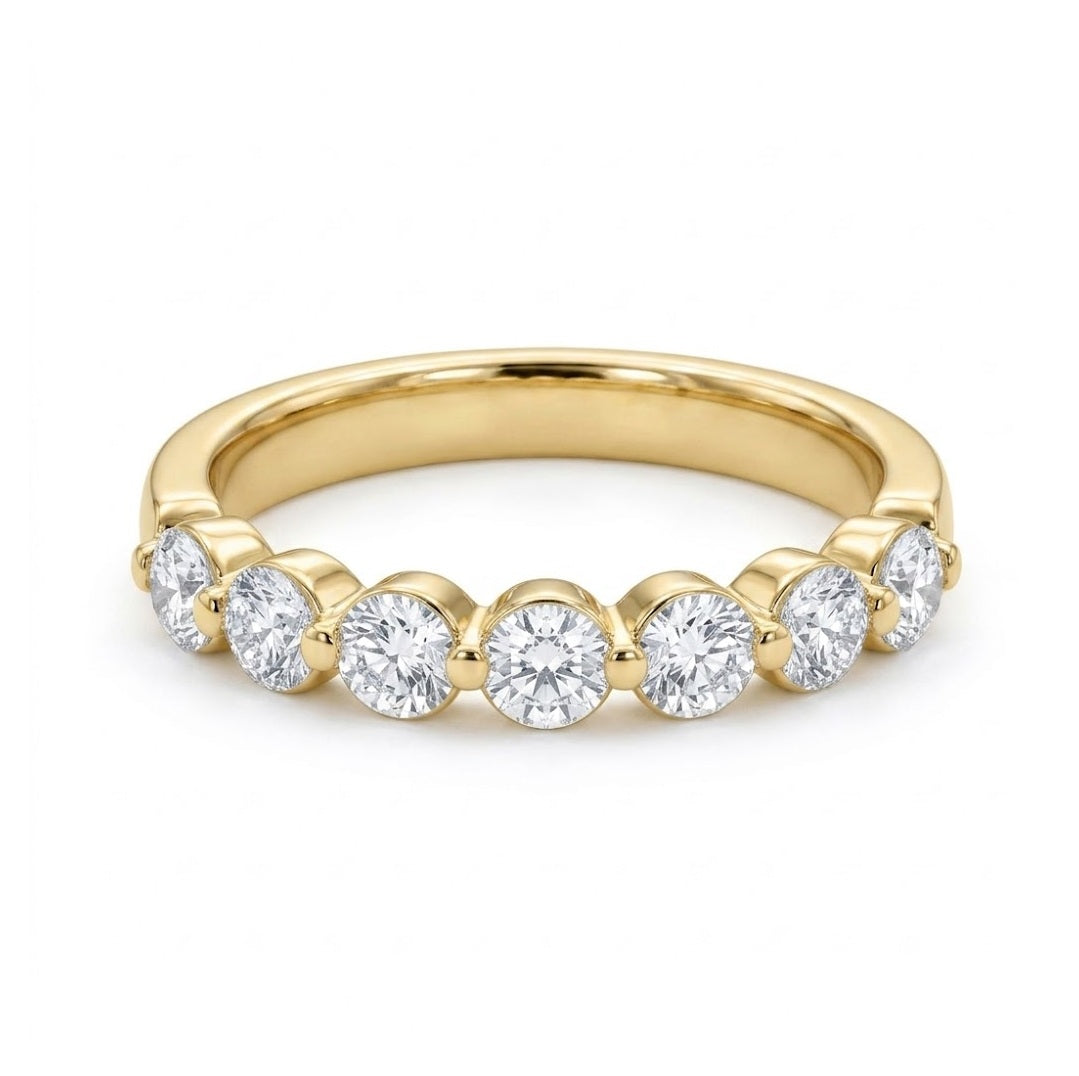 Round Diamond Wedding Band | 14K Yellow Gold | 1 CTW | R6224-100YD - Brownee Jewelers