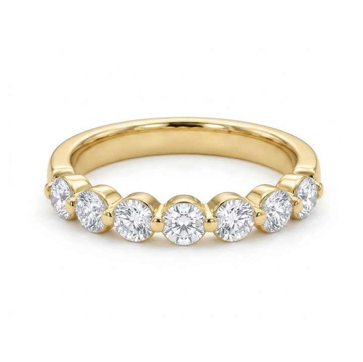 Round Diamond Wedding Band | 14K Yellow Gold | 1 CTW | R6224-100YD - Brownee Jewelers