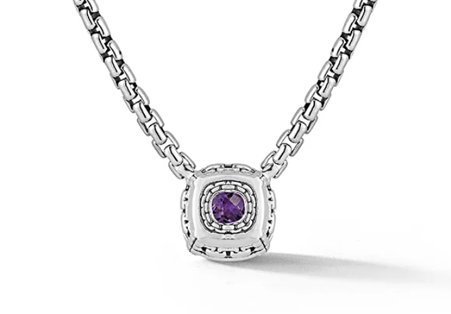AMETHYST DIAMOND NECKLACE