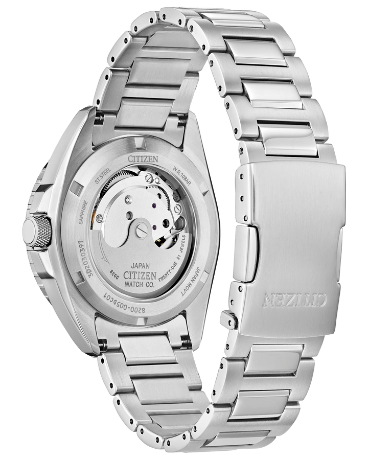 Sport Automatic | Citizen Automatic Blue Dial Watch | Stainless Steel | WR100 Bracelet Watch | Men’s Diver Style - Brownee Jewelers