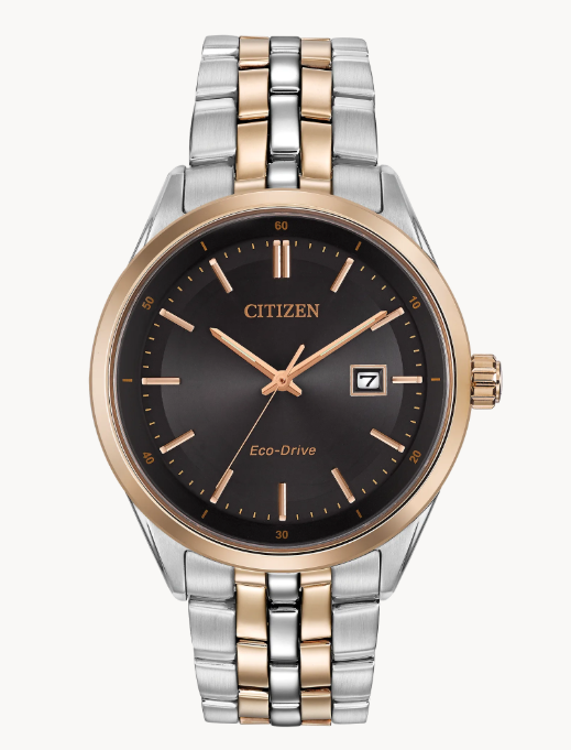 Modern appeal and sleek design make this men's Eco-Drive timepiece the finishing touch to any watch collection