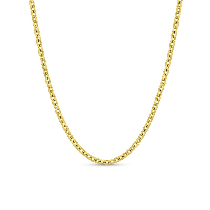 3.5MM Anchoro Chain Necklace | Sterling Silver & 18K Gold-Plated | 22 Inch | SSG-62-120-22 - Brownee Jewelers
