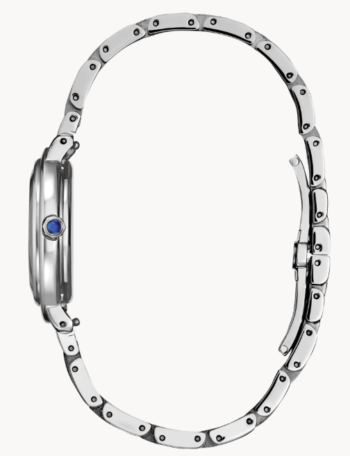 Classic lines and hints of romance make this newest piece to our women’s collection, the Citizen L Arcly, a glamorous addition of sustainable luxury.