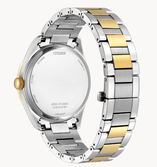 The Arezzo two-tone men’s watch is a modern take on a classic style