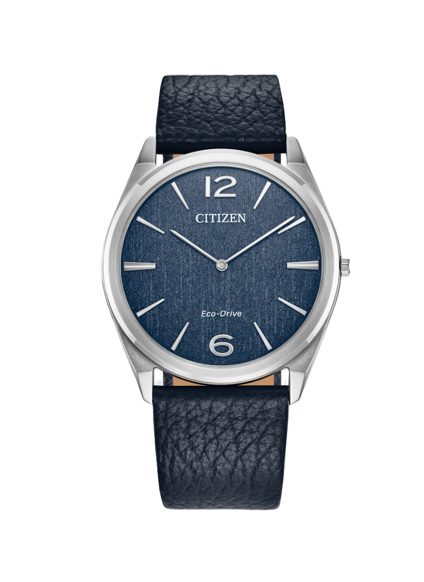 Citizen | Suratto Eco-Drive Watch | Blue Dial & Blue Leather Strap | AR3120-08L - Brownee Jewelers