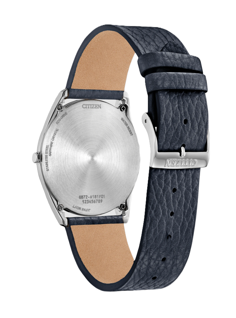 Citizen | Suratto Eco-Drive Watch | Blue Dial & Blue Leather Strap | AR3120-08L - Brownee Jewelers