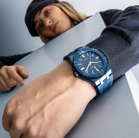 MAURICE LACROIX BLUE PVC LE