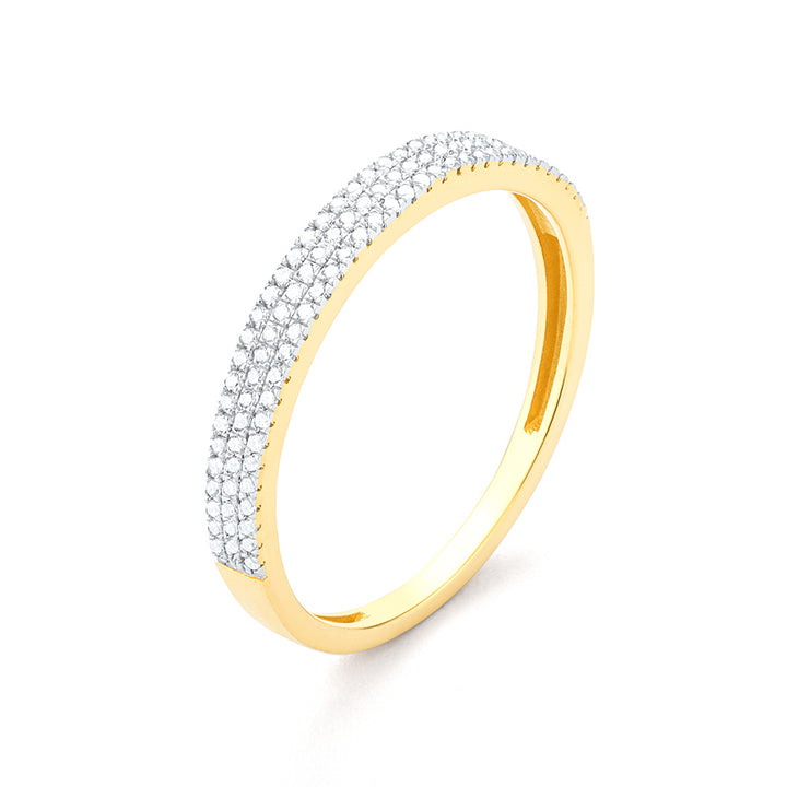Triple Row Stacking Ring 