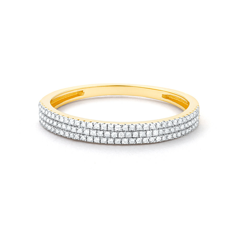 Triple Row Stacking Ring 