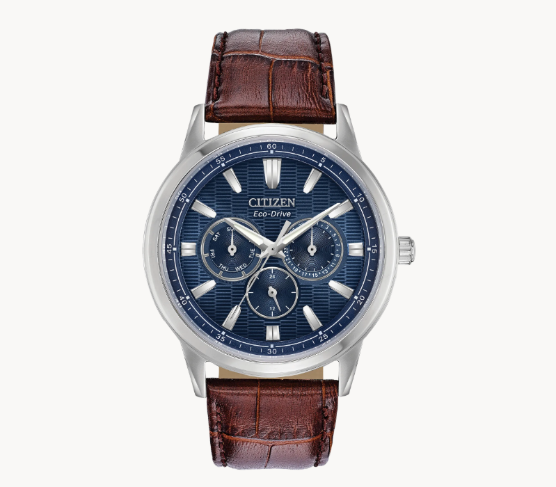 The CITIZEN Corso collection, a combination of functional simplicity with a touch of timeless elegance is not only a solar watch, but powered by any light with Eco-Drive technology