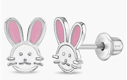 BUNNY ENAMEL EARRINGS
