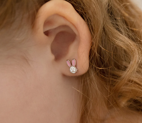 BUNNY ENAMEL EARRINGS