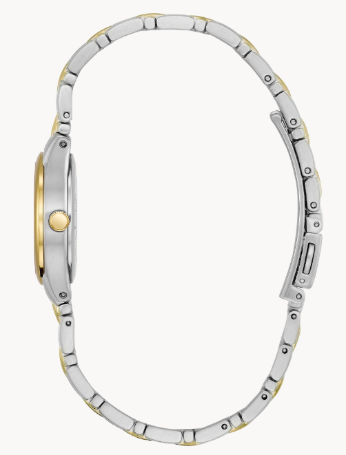 Citizen Corso | Eco-Drive Women’s Watch | Two-Tone Stainless Steel | White Textured Dial | Two-Tone Bracelet | EW1264-50A - Brownee Jewelers