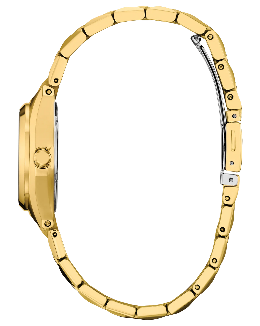Citizen Corso | Eco-Drive Ladies Watch | Gold-Tone Stainless Steel | Black Dial | Date Display | WR100 Sport Classic - Brownee Jewelers
