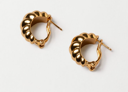 TULIP EARRINGS, GOLD