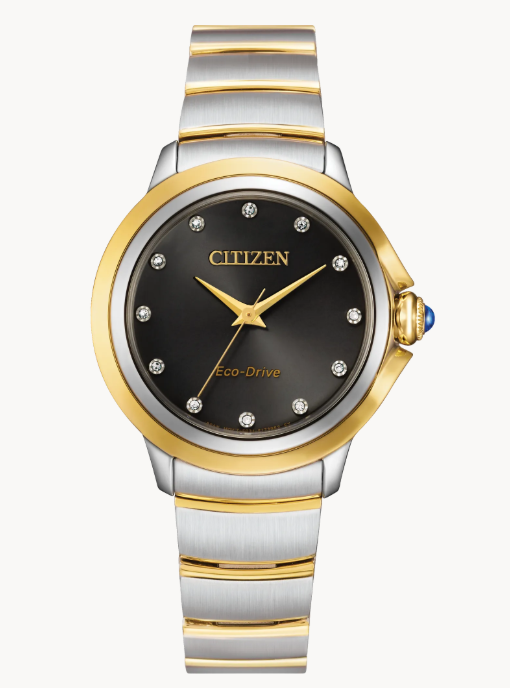 The Ladies Ceci from Citizen is a diamond women’s watch designed to sparkle