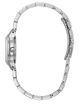 Mother of Pearl | Citizen Classic Eco-Drive Ladies Watch | Stainless Steel | White Dial Date Display | WR100 - Brownee Jewelers