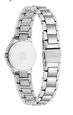 Mother of Pearl | Citizen Classic Eco-Drive Ladies Watch | Stainless Steel | White Dial Date Display | WR100 - Brownee Jewelers