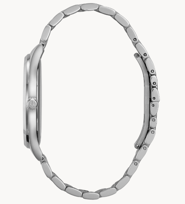 Bulova Classic | Stainless Steel | Gunmetal Dial | Three-Hand Calendar | 96B261 - Brownee Jewelers