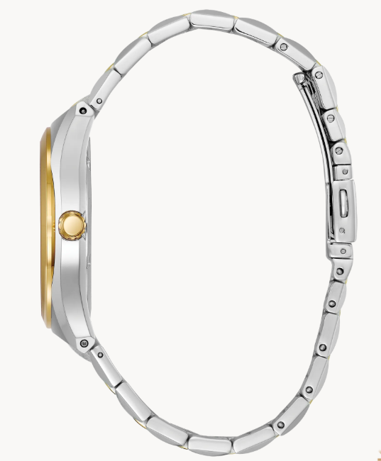 The byword is versatility for this handsome 3-hand Citizen Corso watch crafted in two-tone stainless steel.