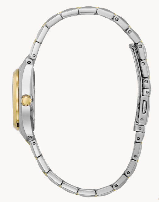 Citizen Corso | Eco-Drive Ladies Watch | Two-Tone Stainless Steel | Blue Dial | Gold-Tone Accents | Date Display - Brownee Jewelers